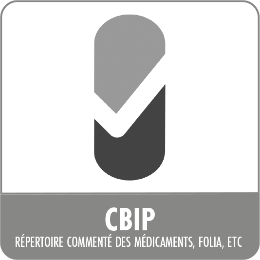 CBIP - répertoire commenté des médicaments, Folia, etc.